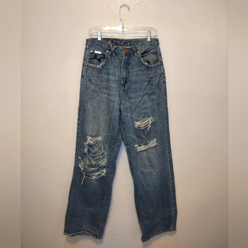 Vintage Y2K LRG Hi Rise Distressed Jeans Men's Size 32